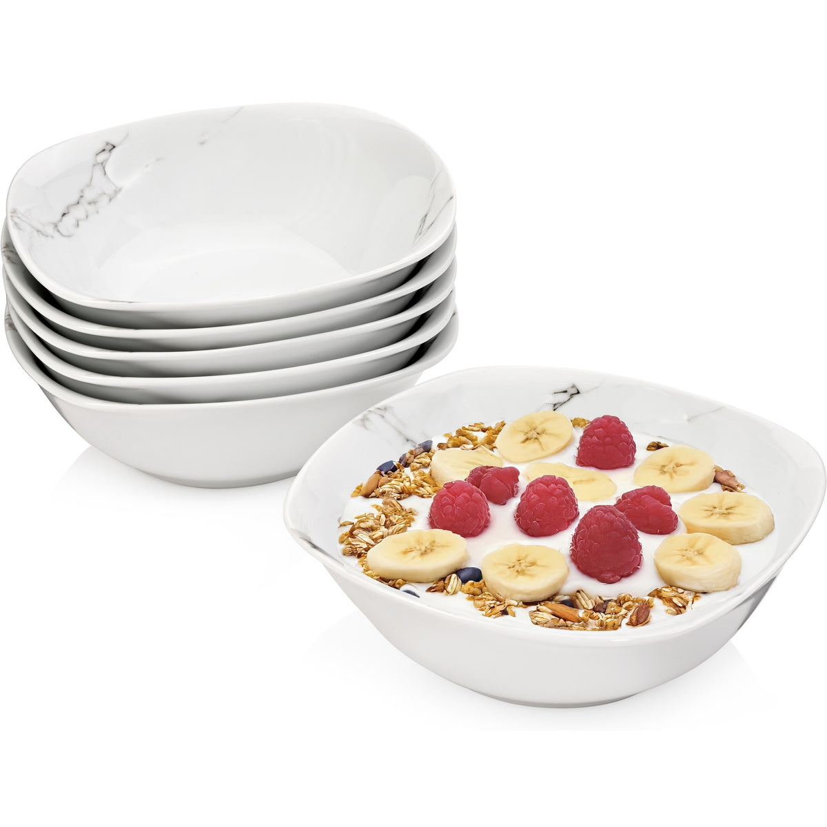 SÄNGER Muesli Bowls Set Bilgola Marble Design 6-piece