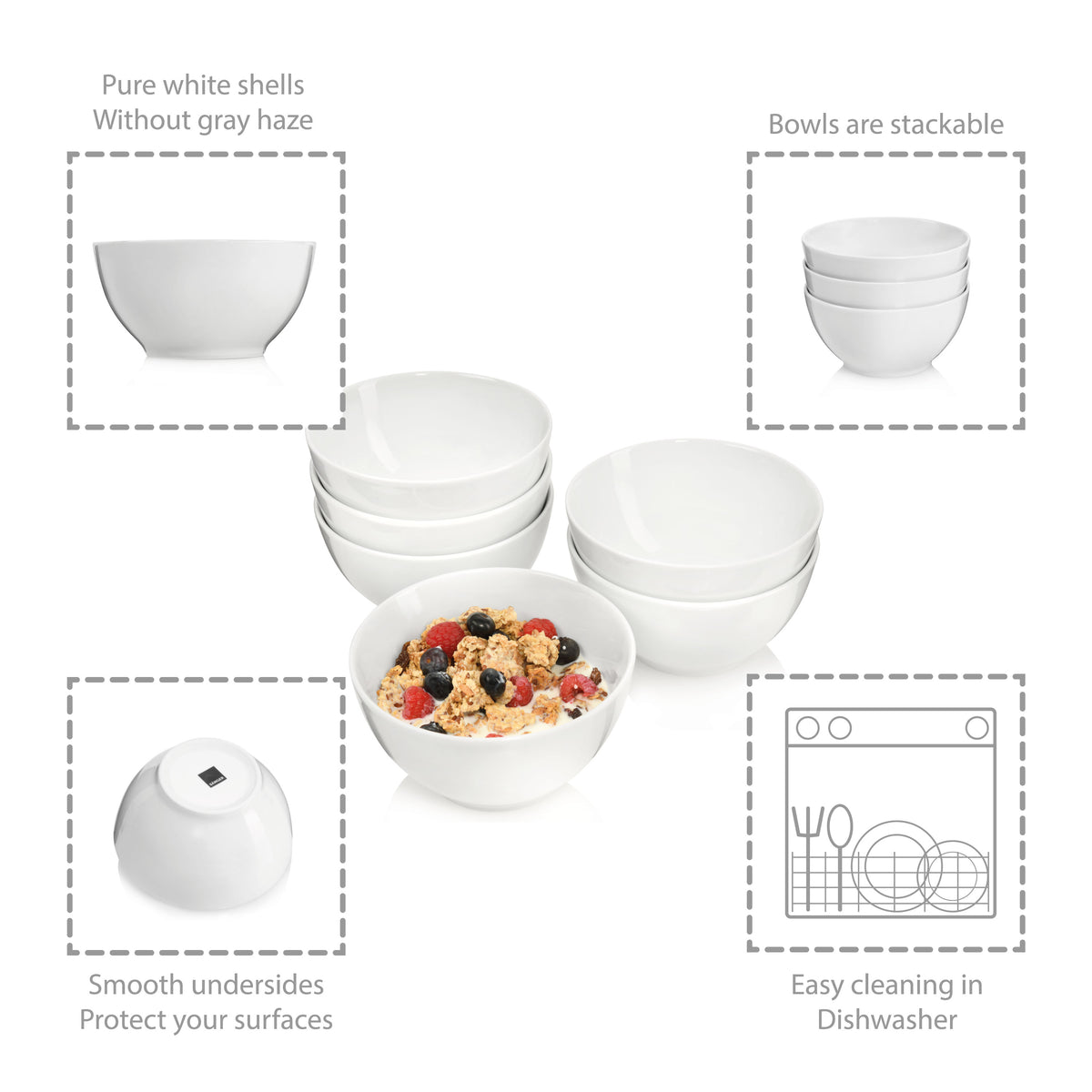 SÄNGER Sunfort 6-piece Cereal Bowl Set