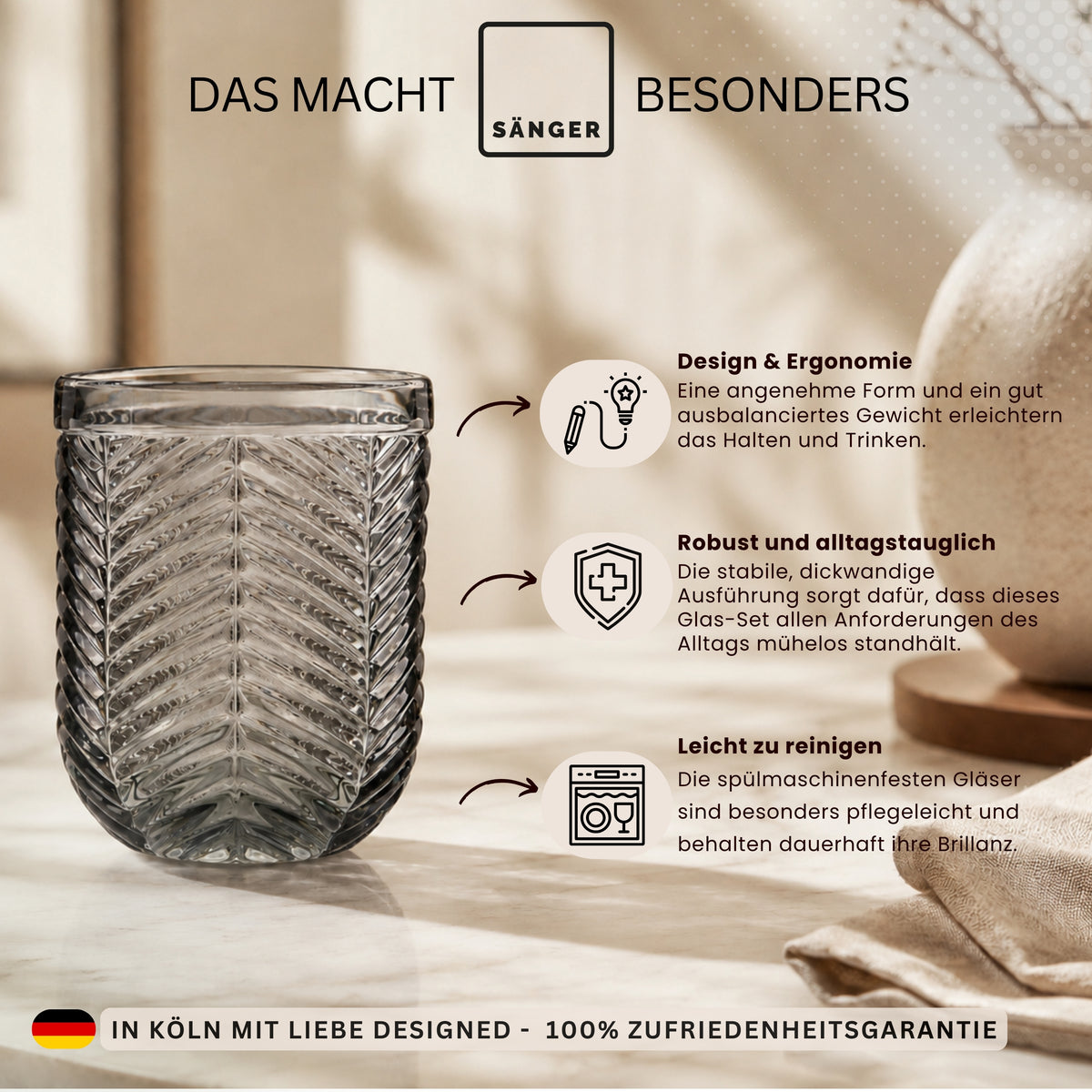 SÄNGER Drinking Glasses Set Porto 6-piece
