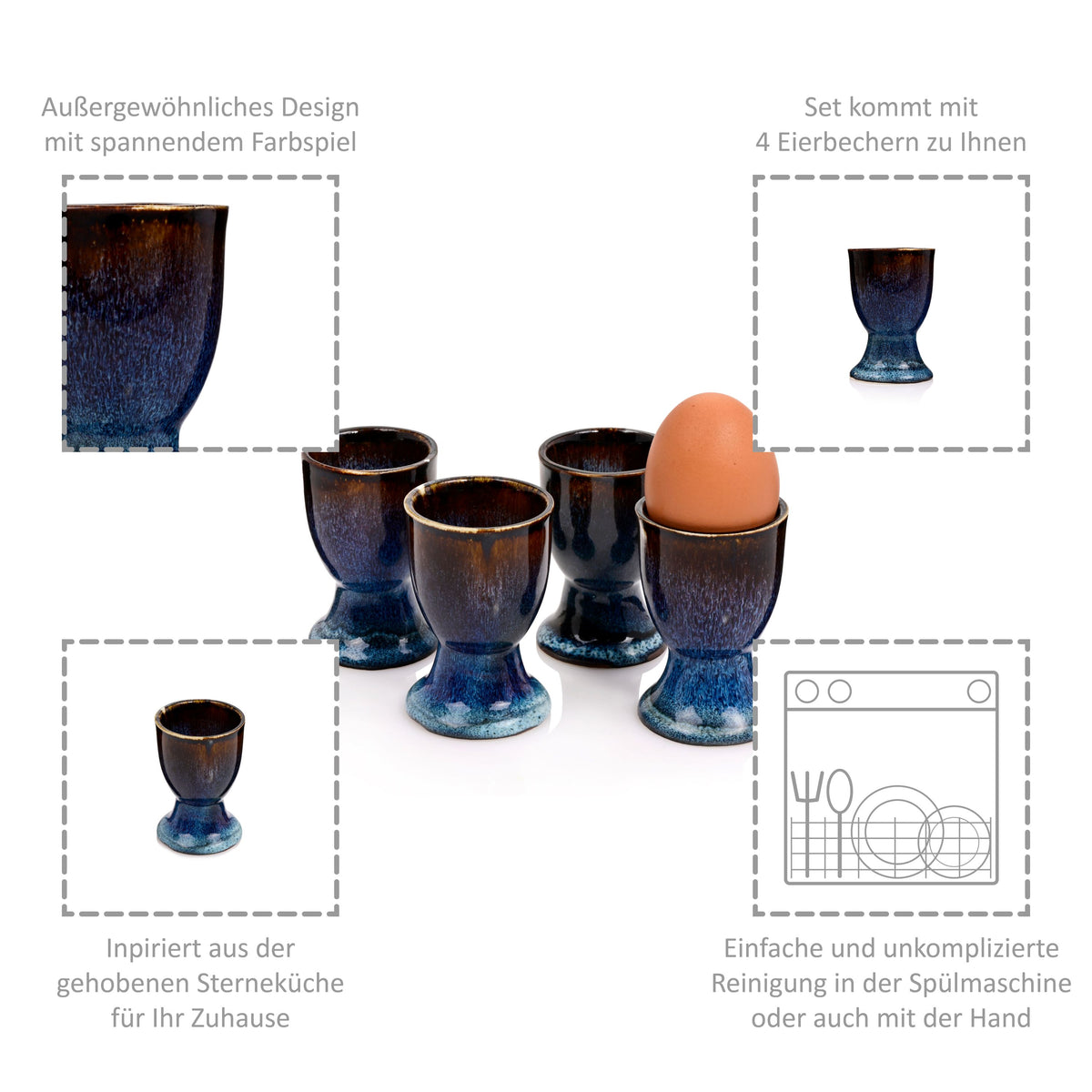 SÄNGER Egg Cup Set Tokyo, 4 pieces