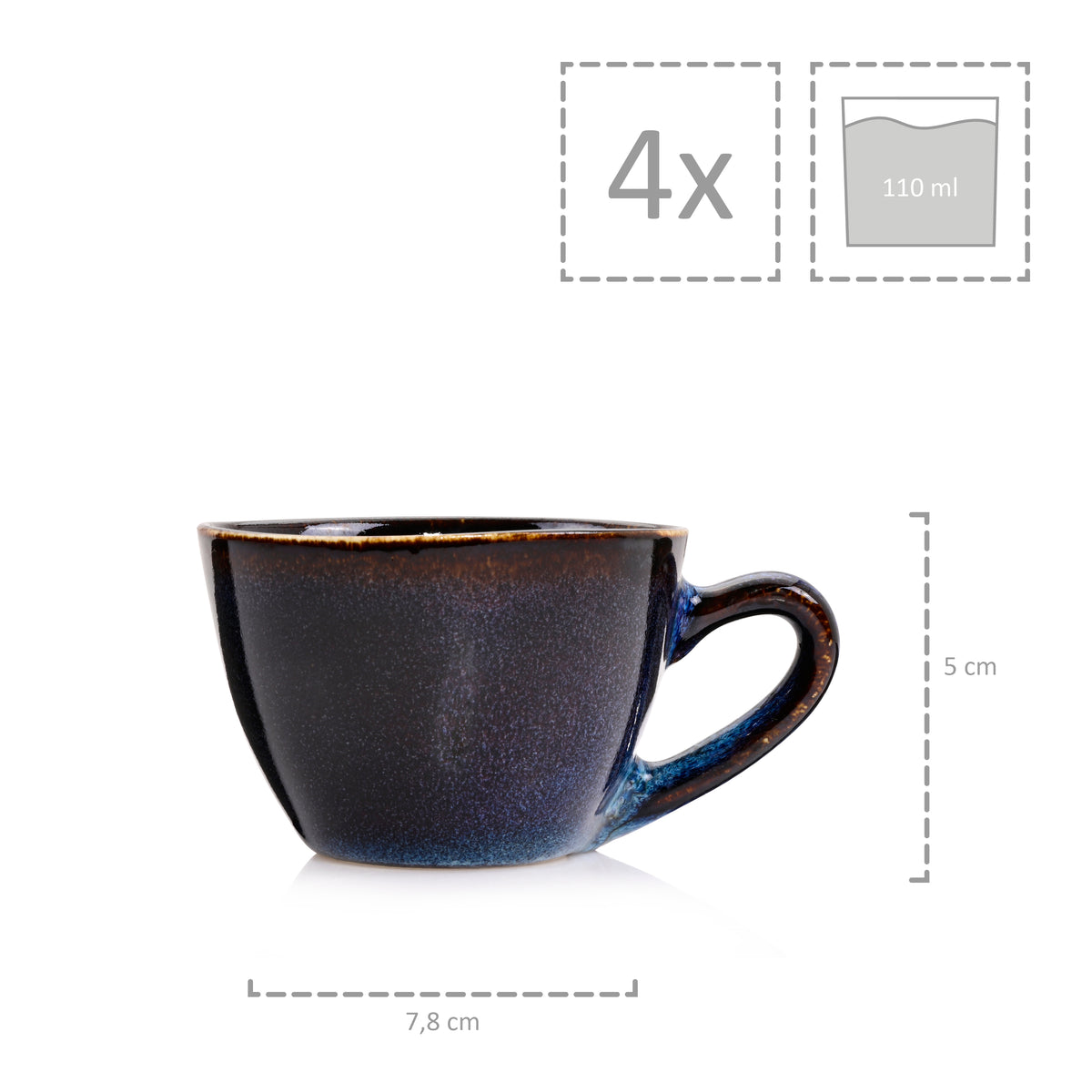 SÄNGER Espresso Cup Set Tokio 8-piece
