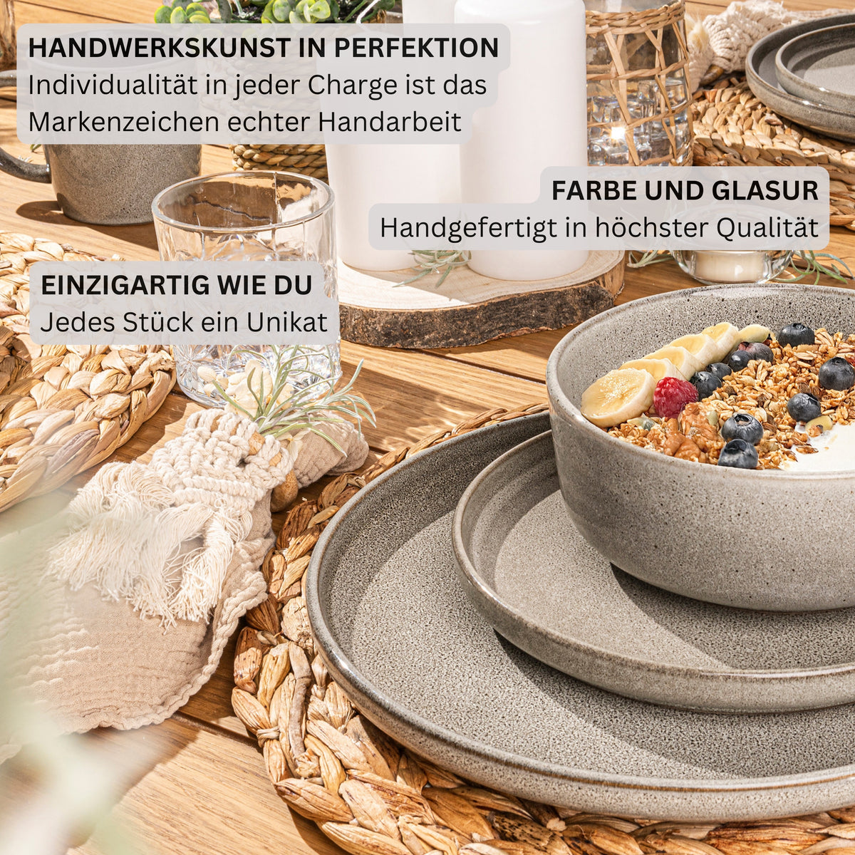 SÄNGER Schalen Set Kairo Clay - 6 teilig aus Steingut