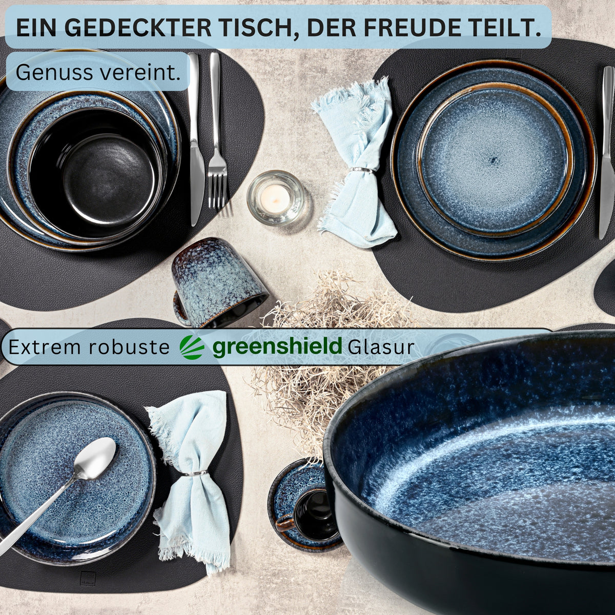 SÄNGER Steingut Pastaschalen Osaka 6-teilig