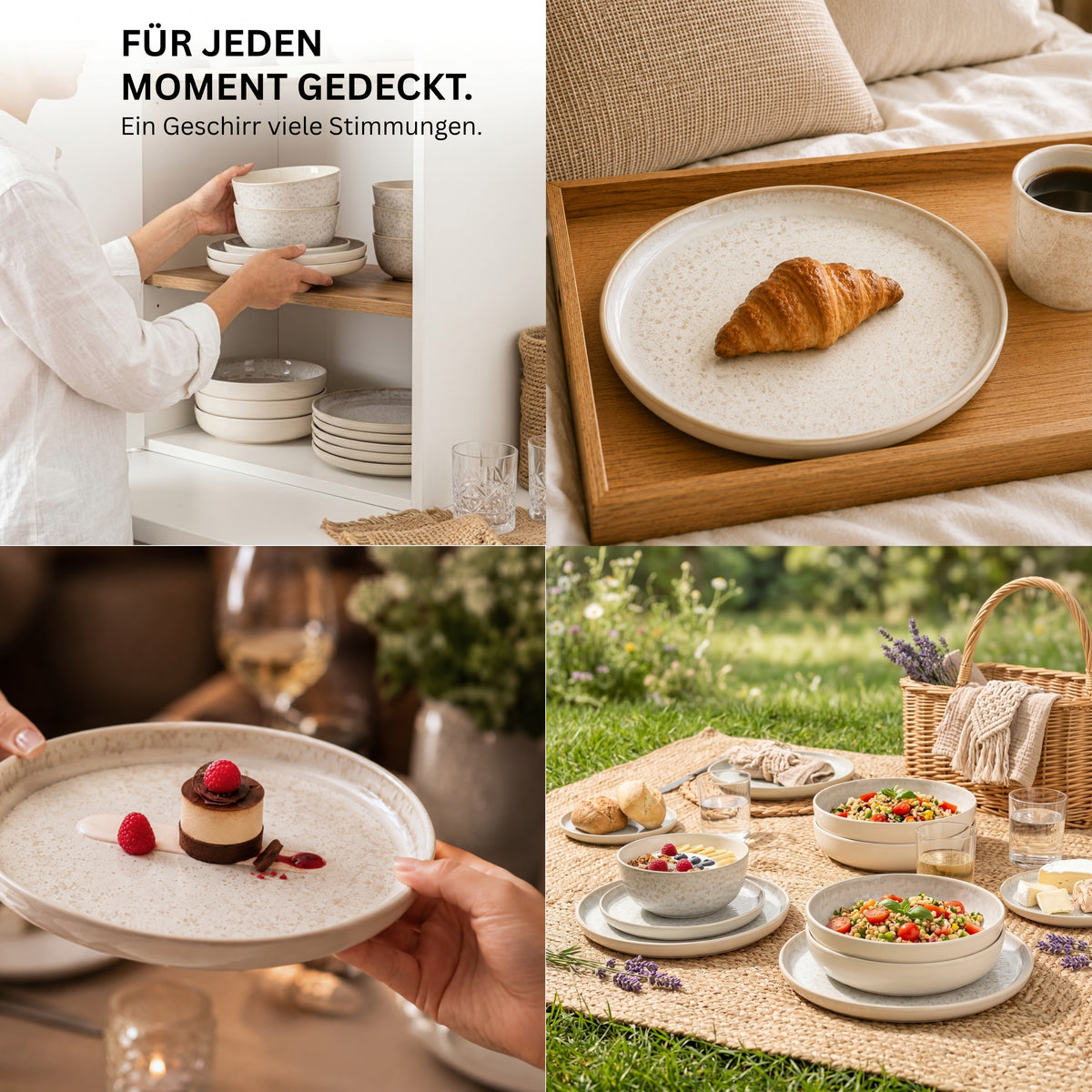 SÄNGER Dinnerware Set Key West - 30 pieces, made of stoneware