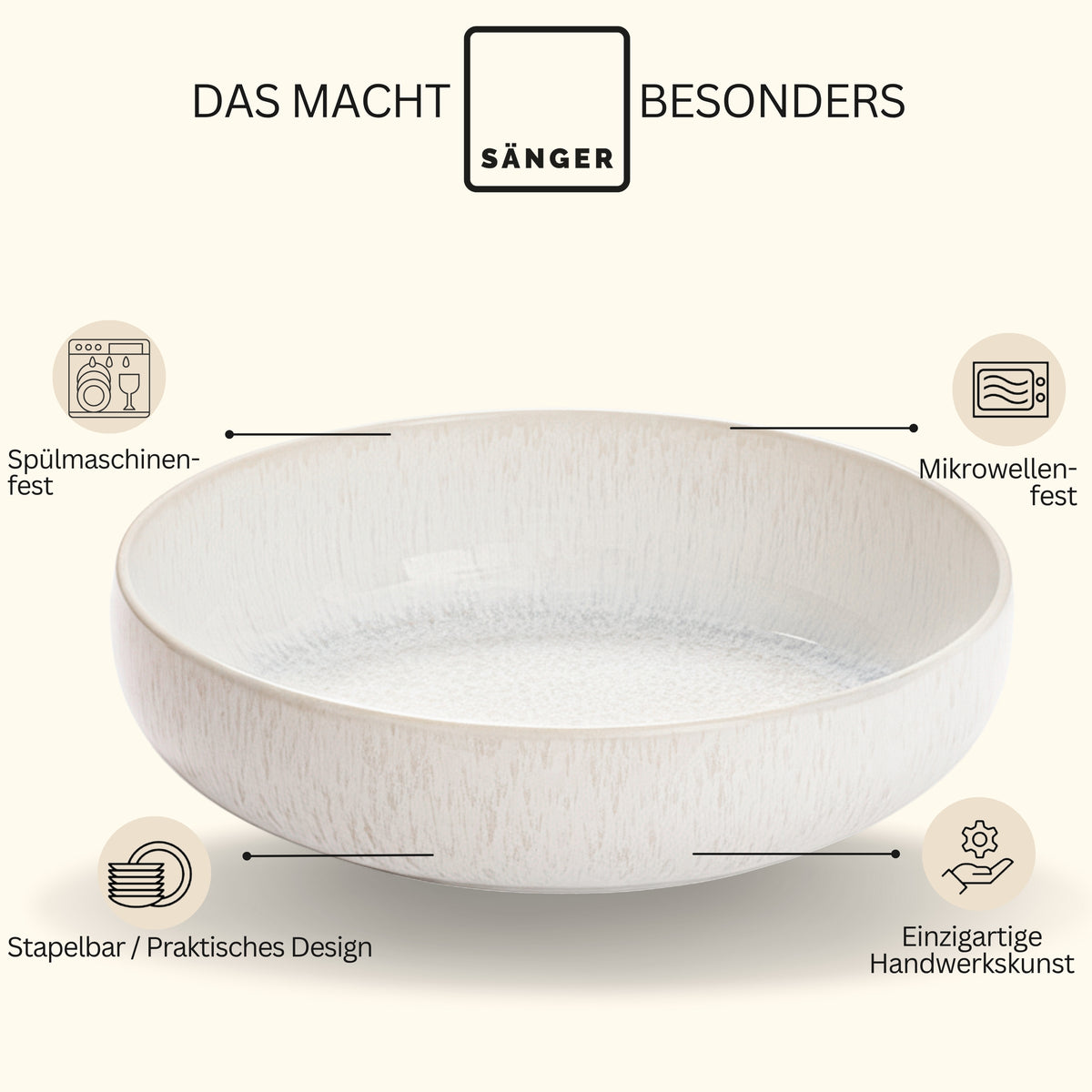 SÄNGER Corfu Fruit Bowl 24.5x6.5 cm