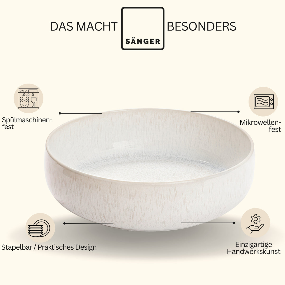 SÄNGER Corfu Serving Bowl 28.8x8 cm