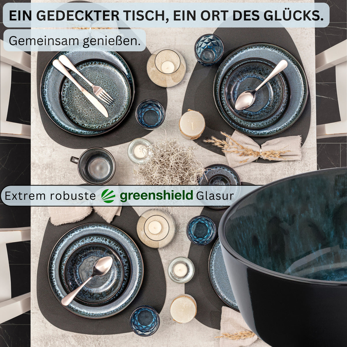 SÄNGER Schalen Set Manila - 6 teilig aus Steingut