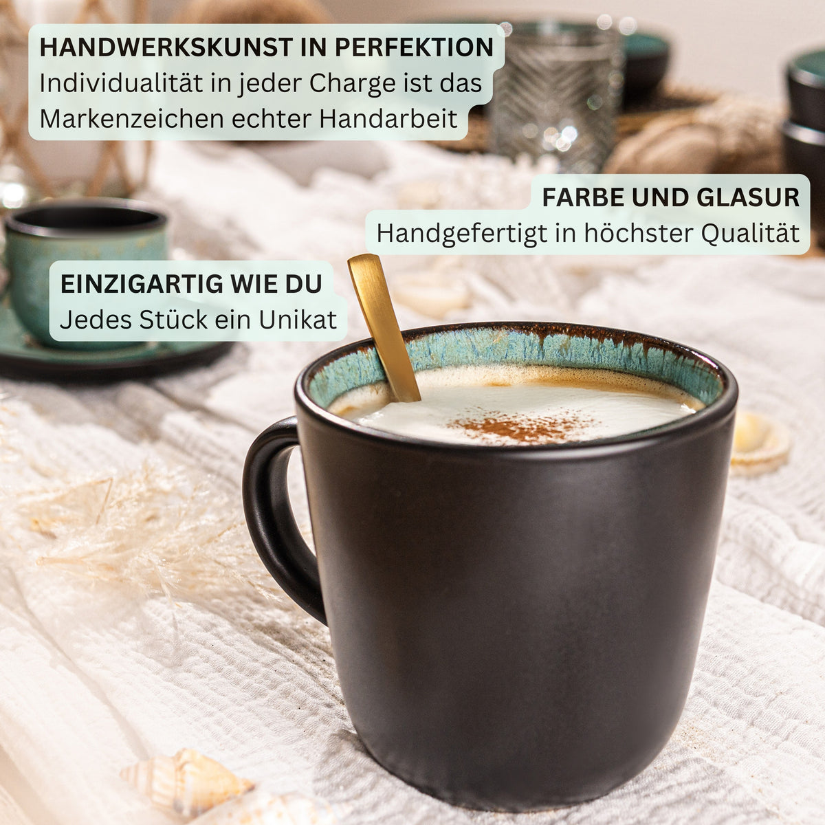 SÄNGER Kaffeebecher Set Fiji 6 teilig