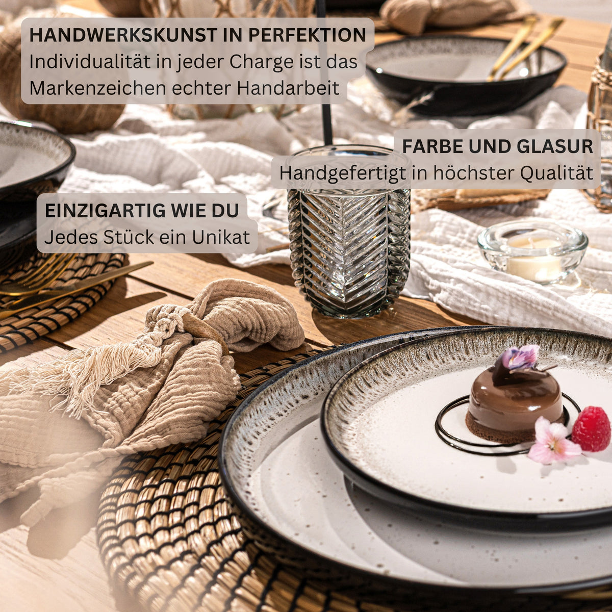 SÄNGER Dessertteller Set Sansibar 6 teilig
