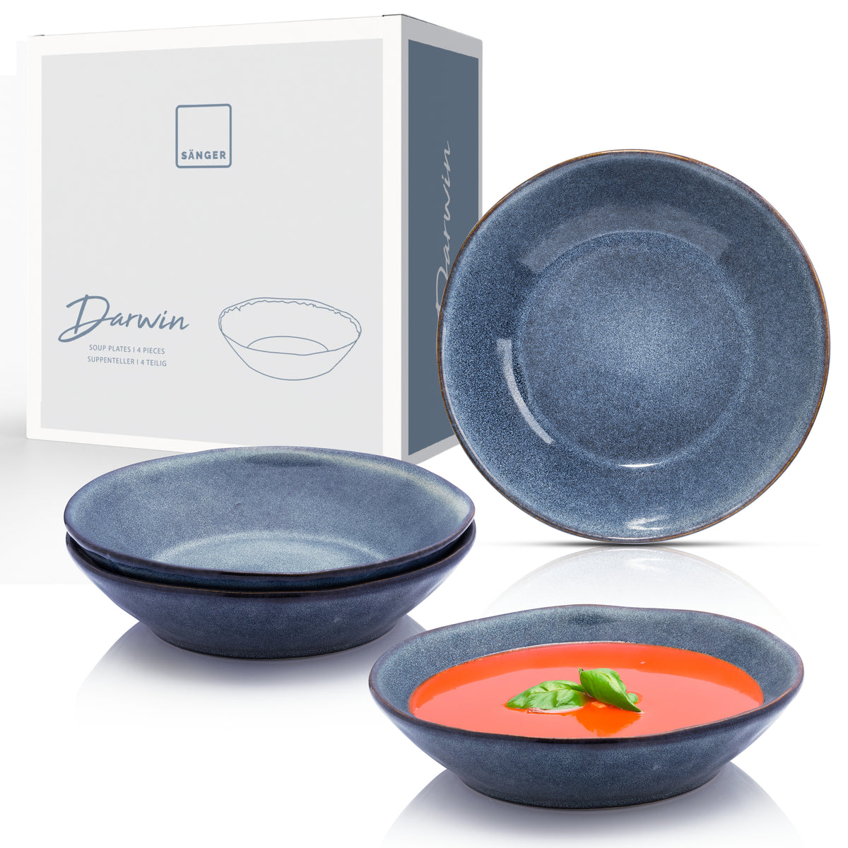 SAENGER Soup Plate Set Darwin 4-piece