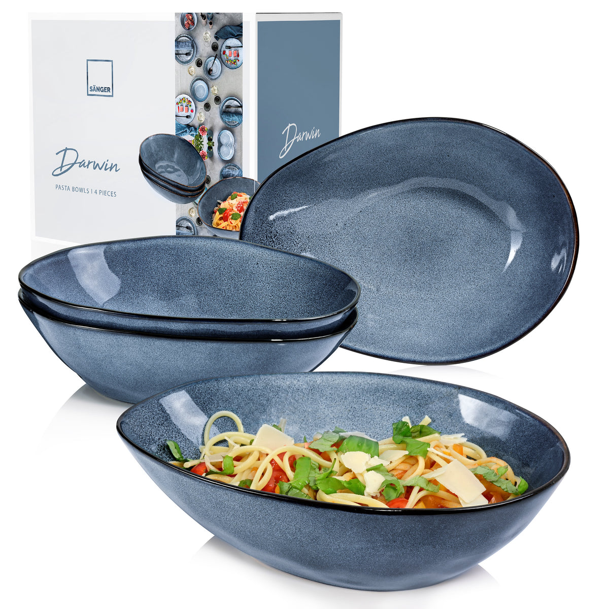 SÄNGER Pasta Bowl Set Darwin, 4-piece