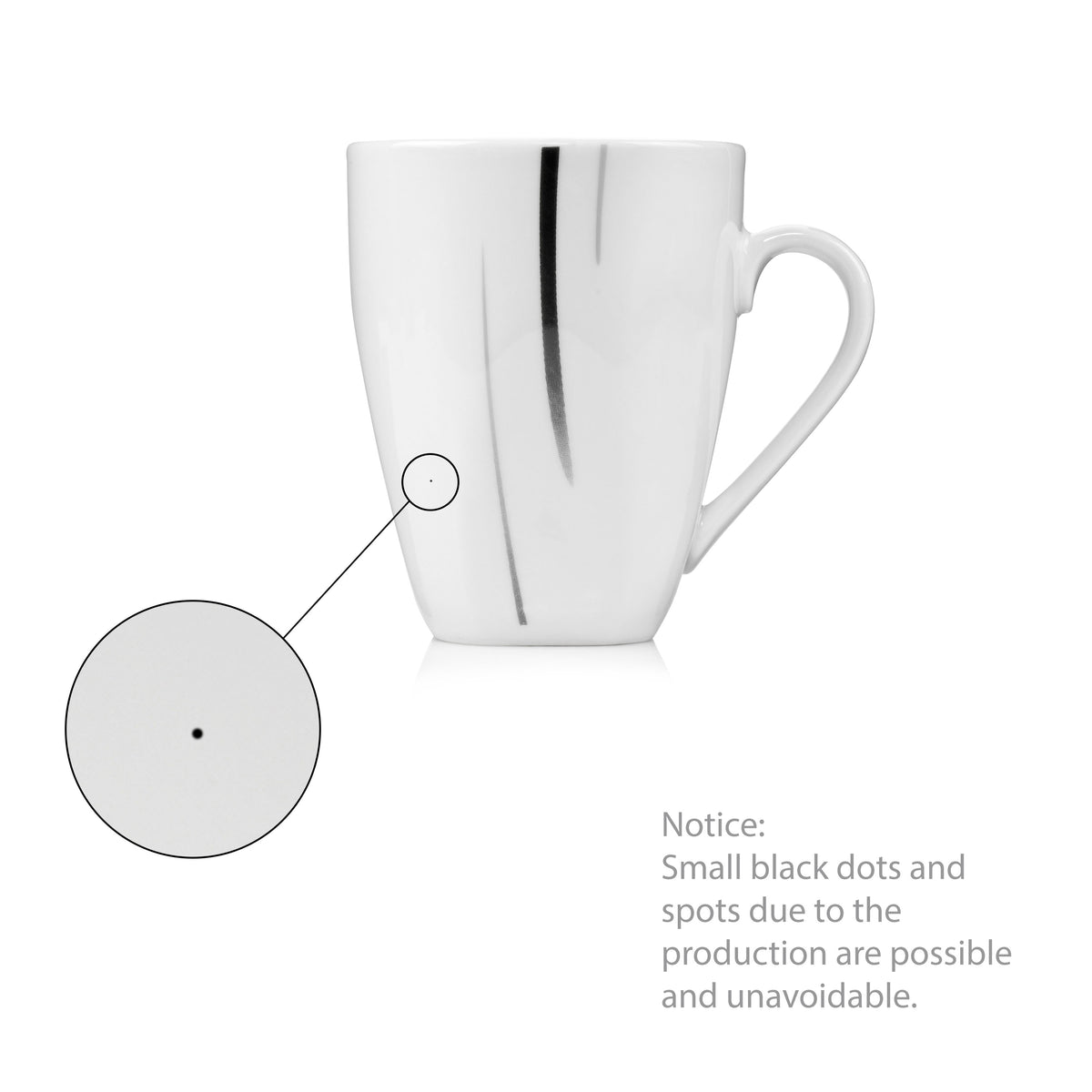 SÄNGER Kaffeebecher Set Bilgola Black Lines 6 teilig