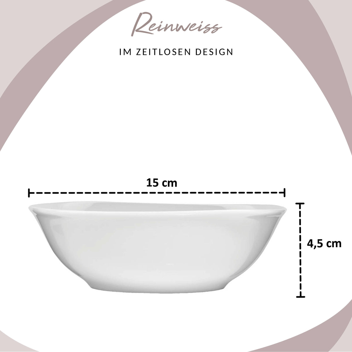 SÄNGER Porcelain Dinnerware Set Bilgola, 24-Piece Dinner Set for 6 People
