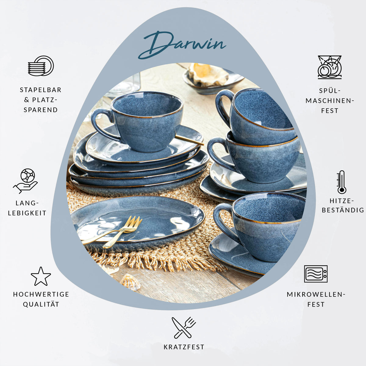 SÄNGER Darwin Coffee Set for 4 People