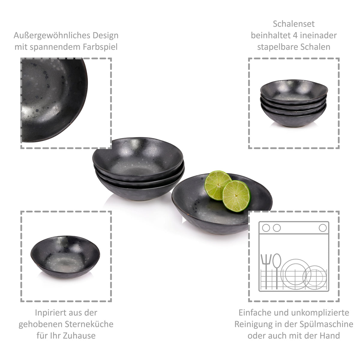 SÄNGER Tombey Bowl Set, 4 Pieces