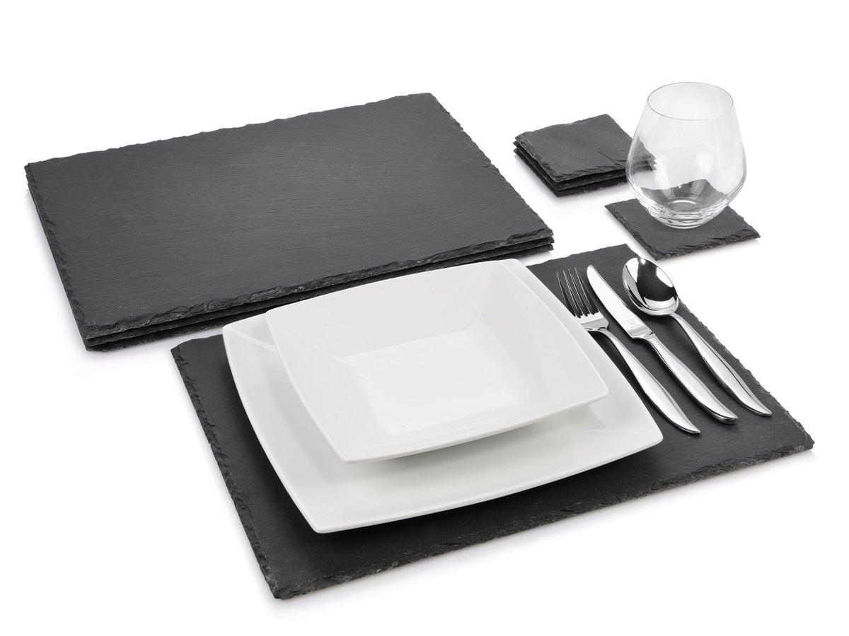 SAENGER Slate Plate Dinner Set 8-piece