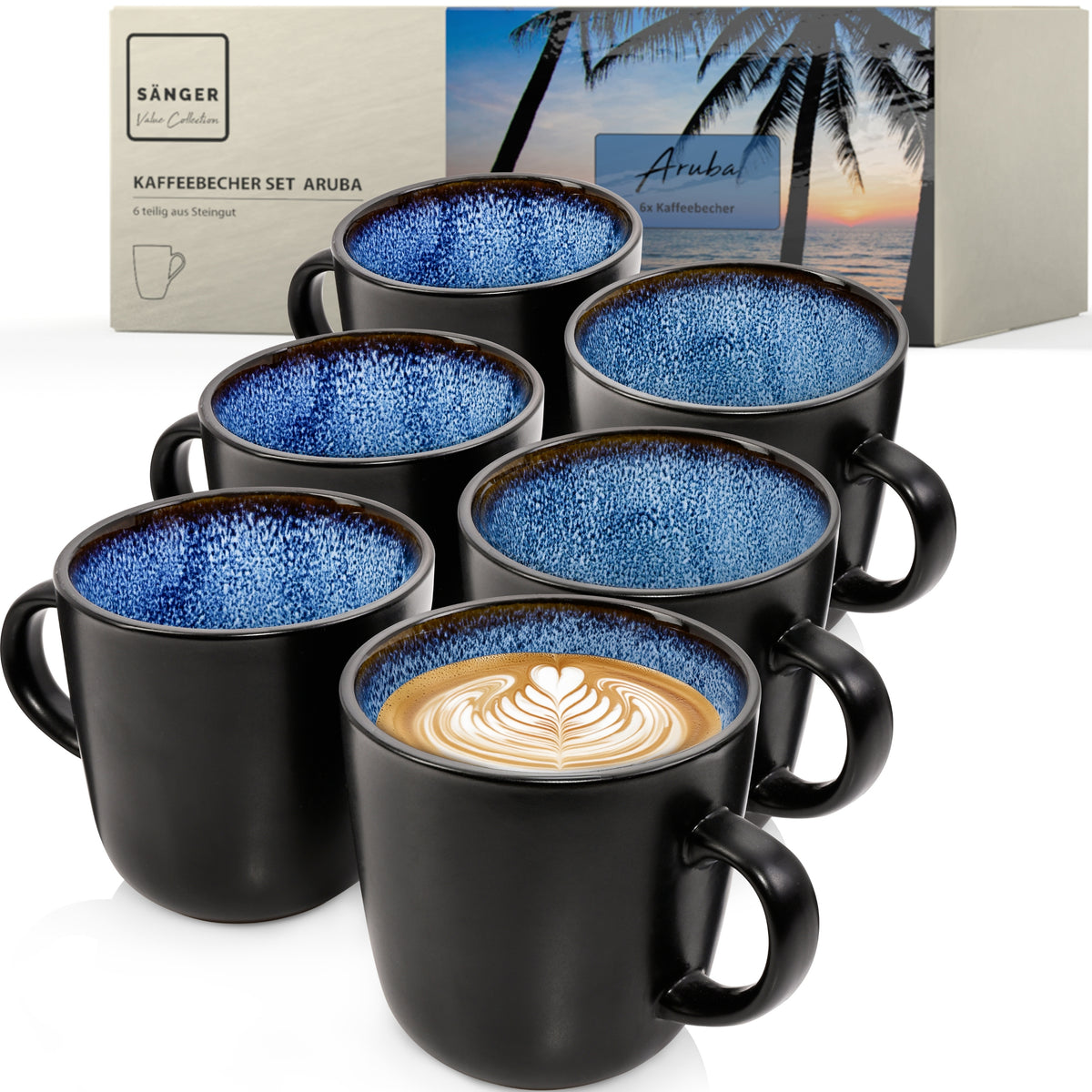 SÄNGER Kaffeebecher Set Aruba 6 teilig