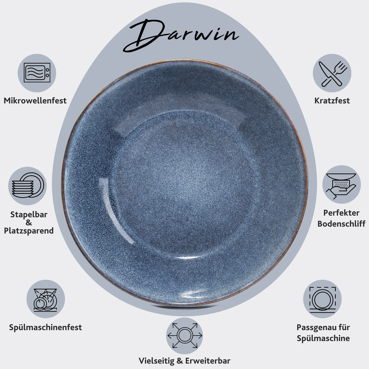 SAENGER Soup Plate Set Darwin 4-piece