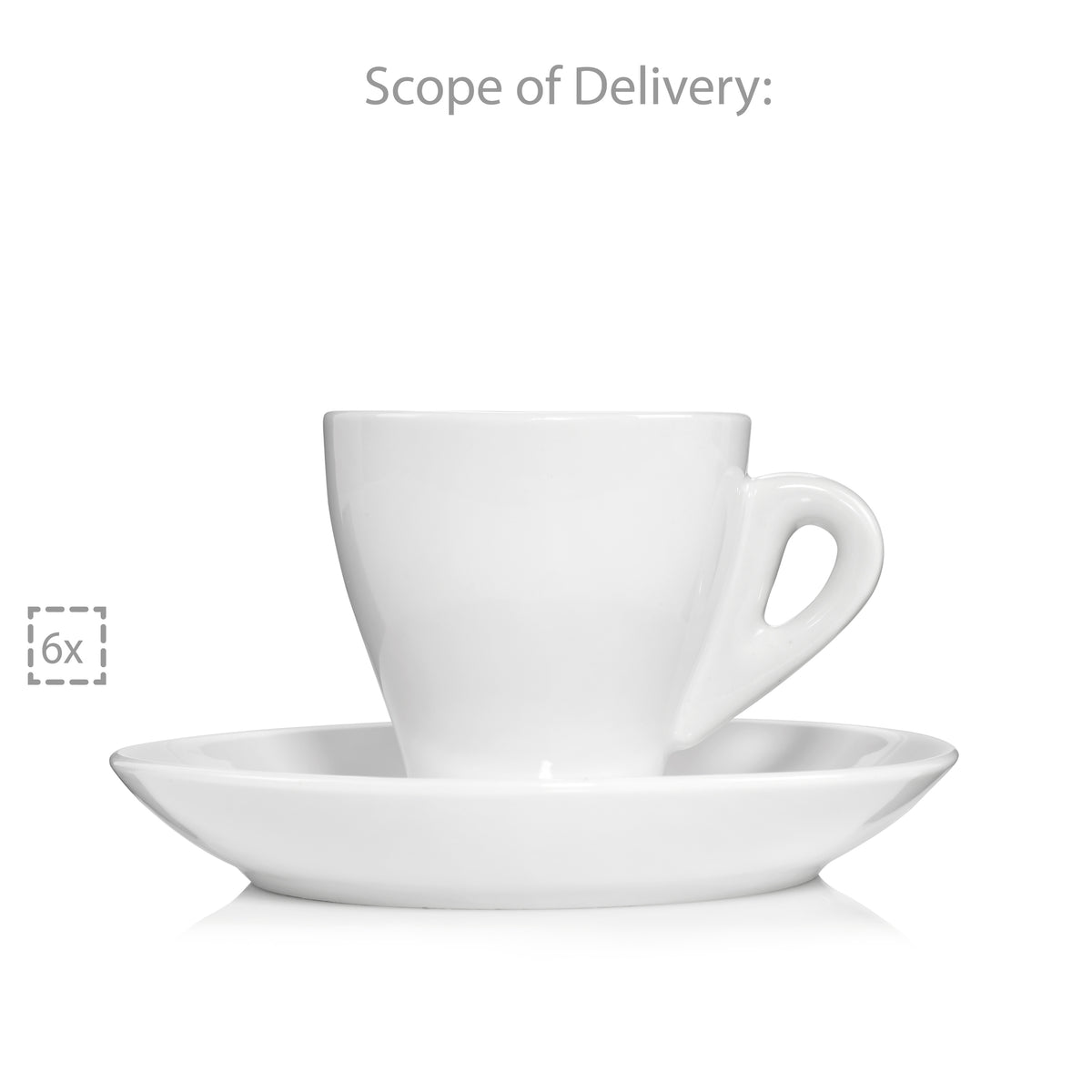 SÄNGER Espresso Cup Set New Port 12-piece for 6 people