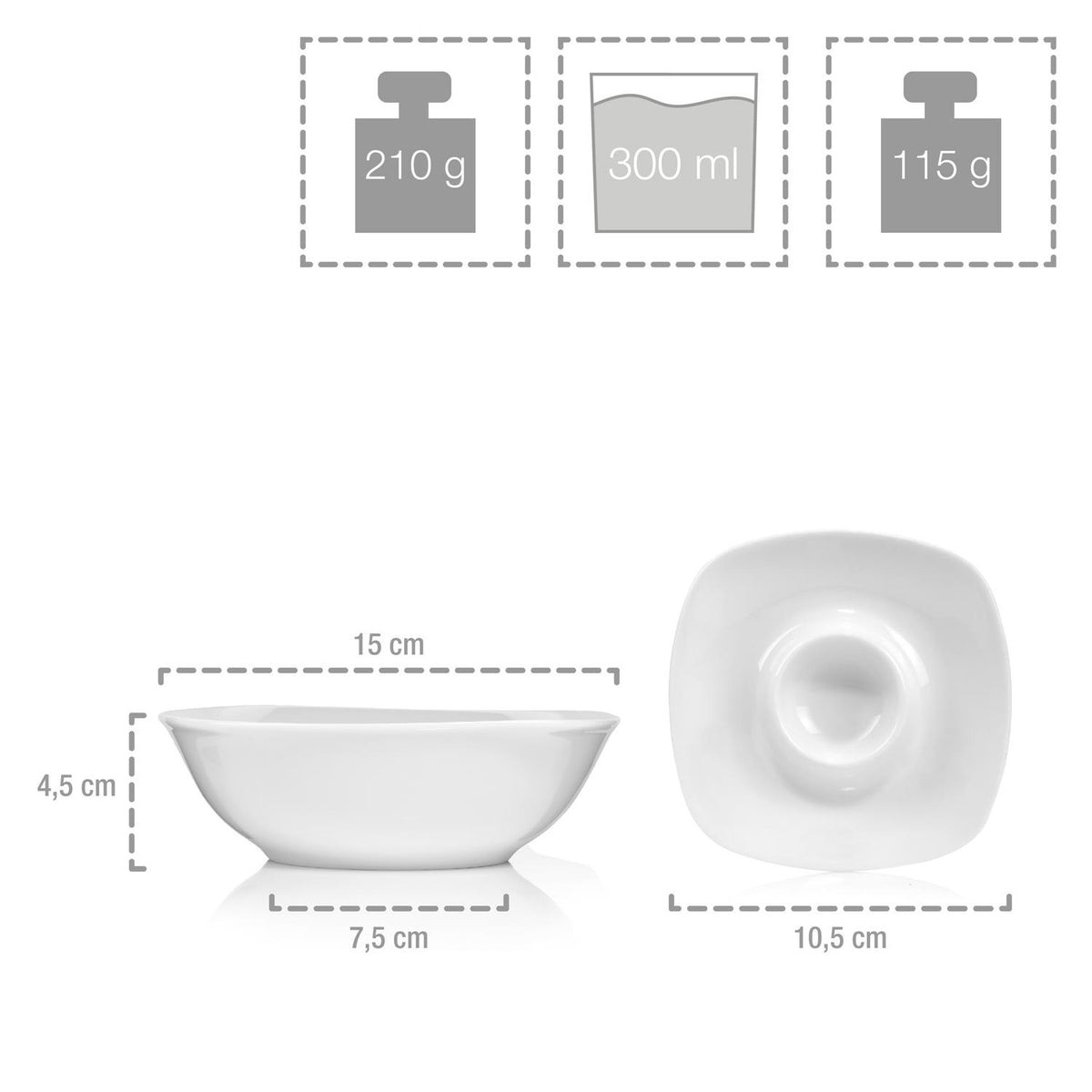 SÄNGER Porcelain Dinnerware Set Bilgola, Dinner Service 30 Pieces for 6 People