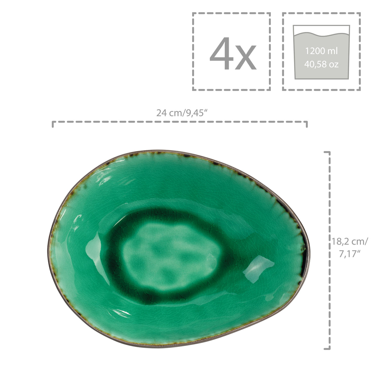 SÄNGER Pasta Bowl Set Palm Beach 4-piece