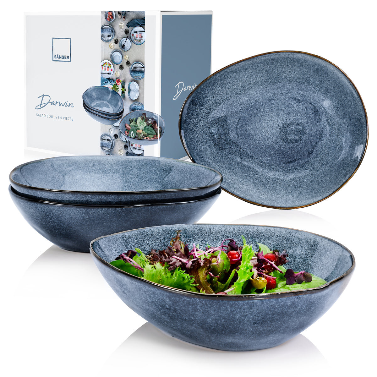 SÄNGER Salad Bowl Set Darwin 4-piece