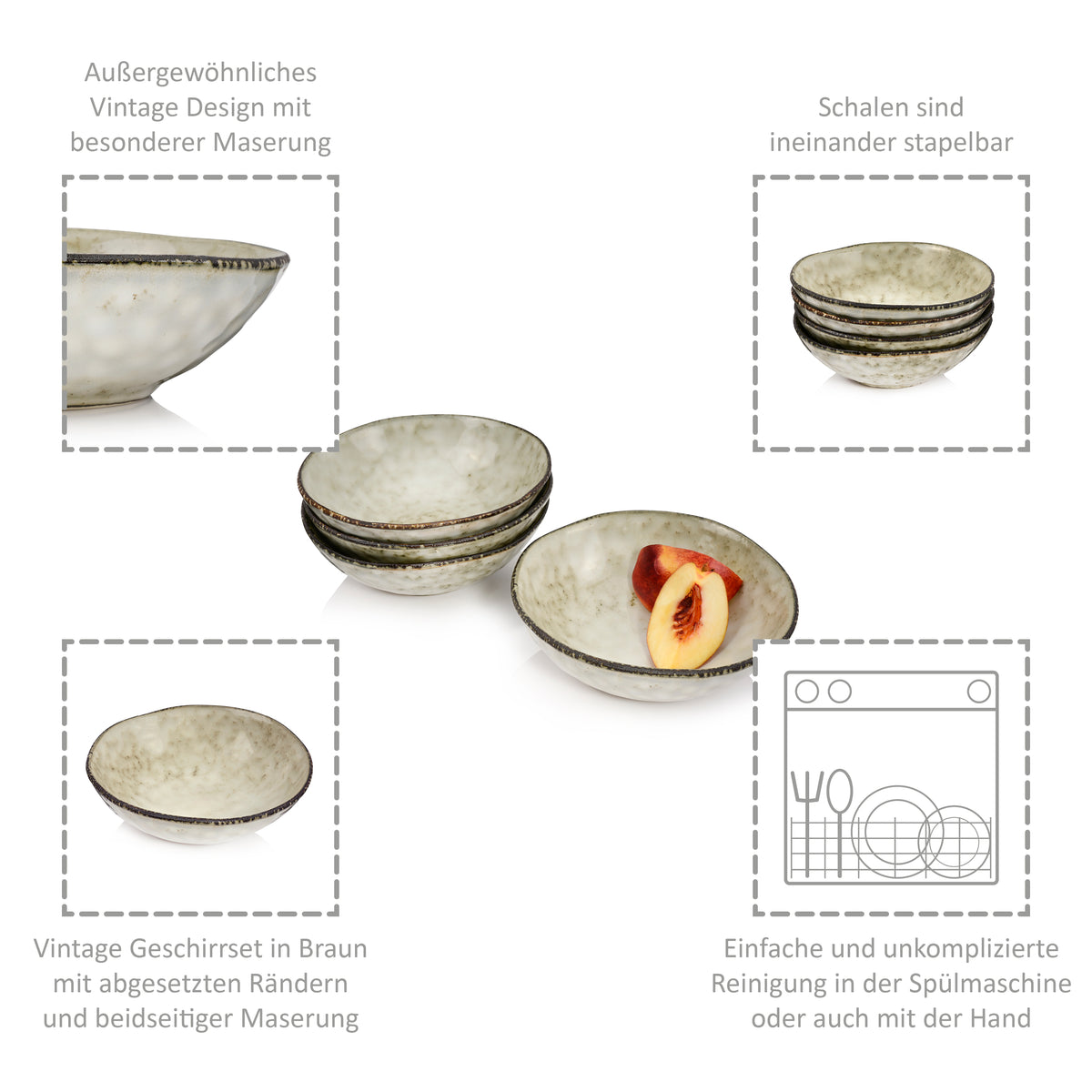 SÄNGER Pompei 4-piece Bowl Set