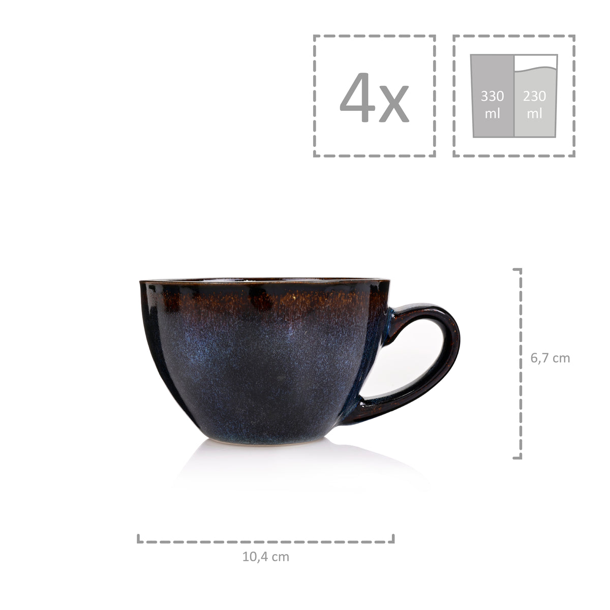 SÄNGER Tokio 12-Piece Coffee Set for 4 People