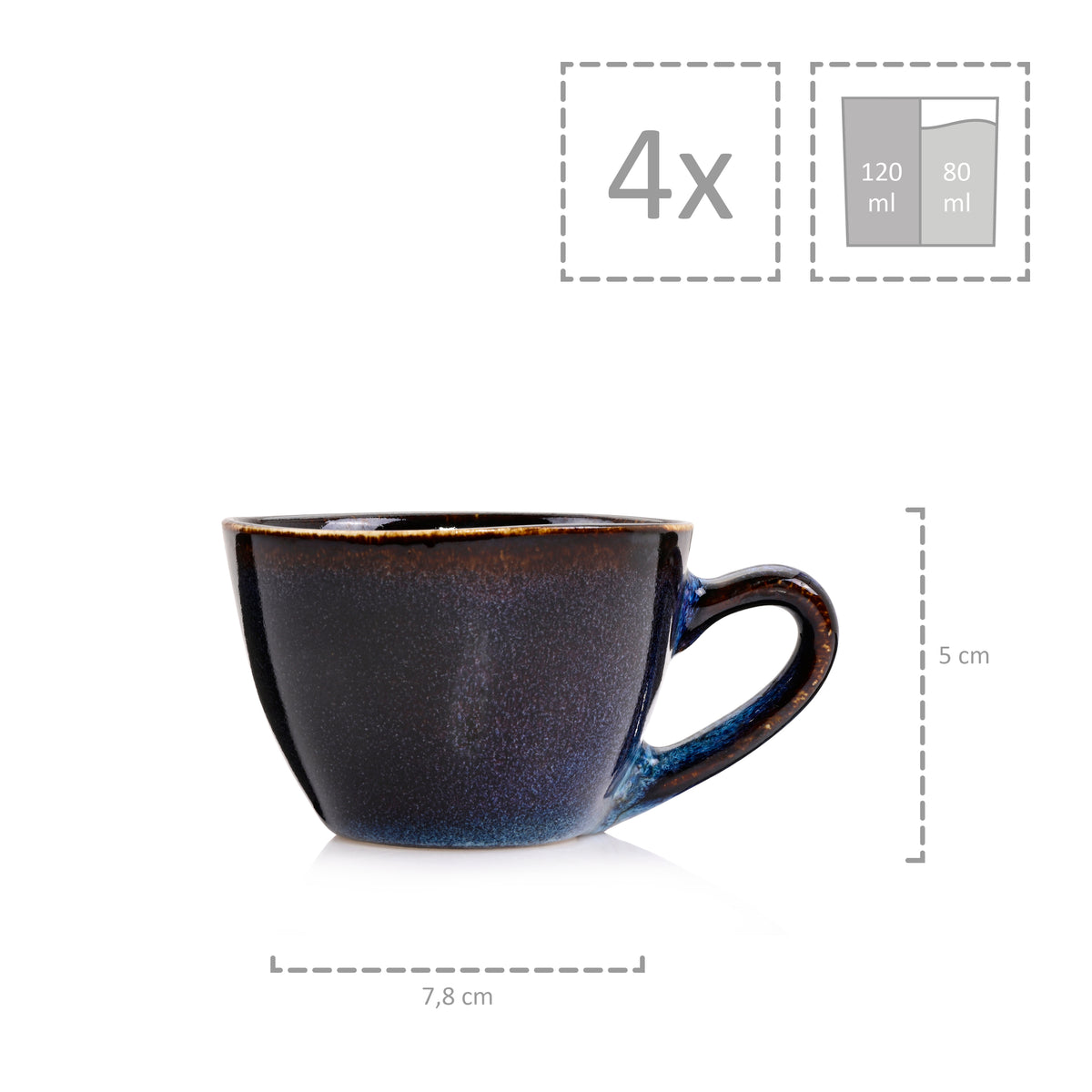 SÄNGER Espresso Cup Set Tokio 8-piece