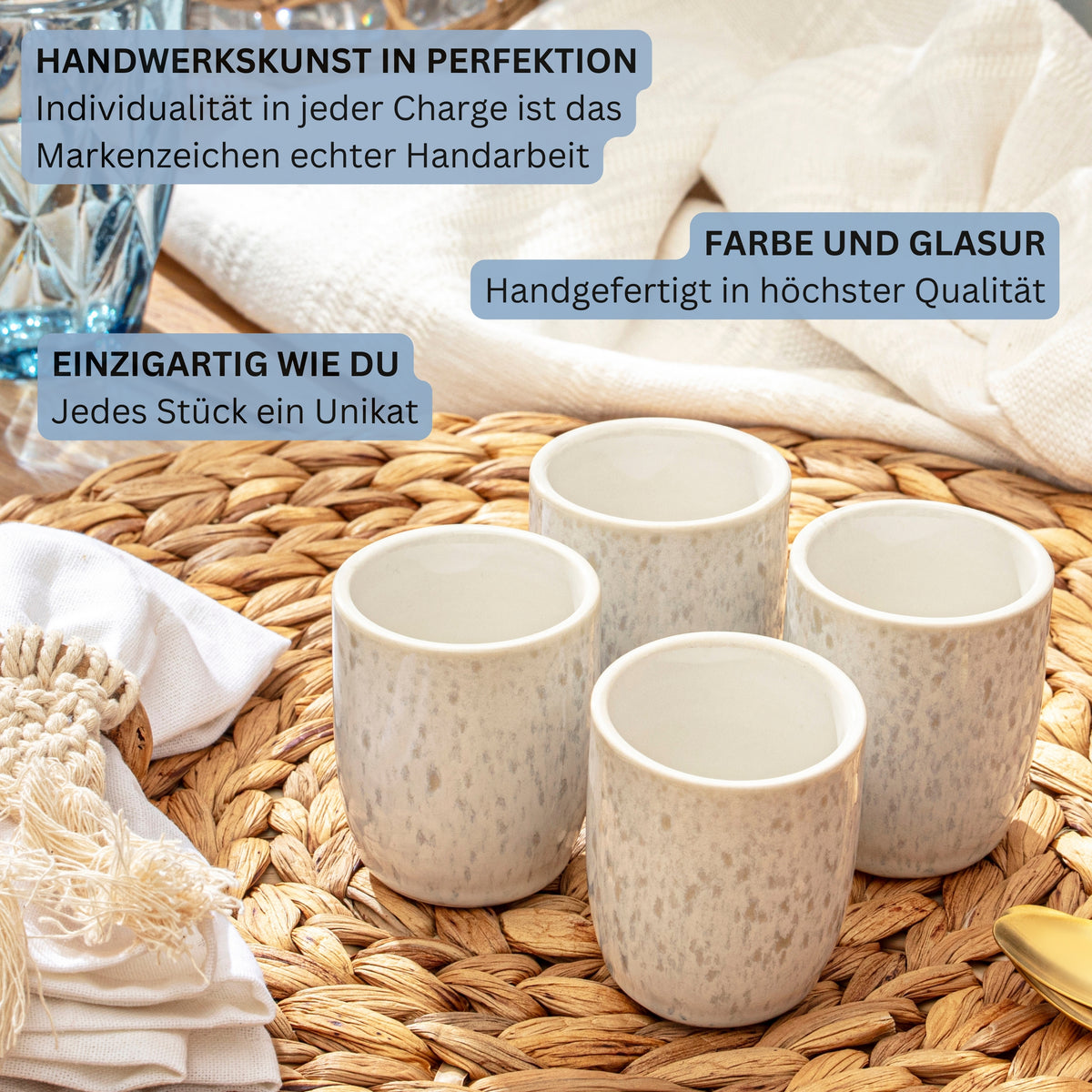 SÄNGER Espresso Mug Set Santorini 4-piece