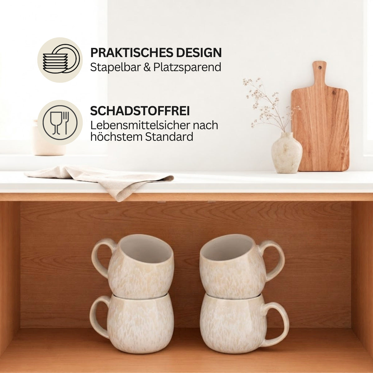 SÄNGER Cappuccino Mug Set Corfu 4-piece