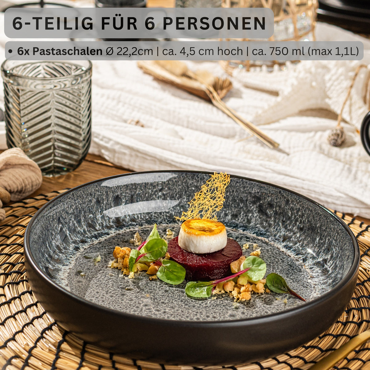 SÄNGER Pastaschalen Set Sydney 6 teilig