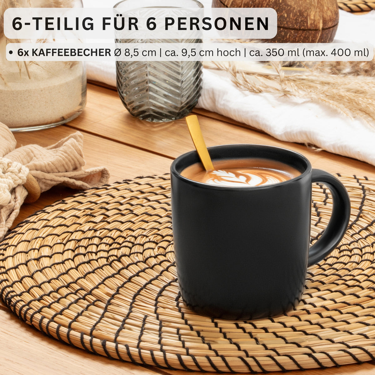SÄNGER Coffee Mug Set Madeira, 6-piece