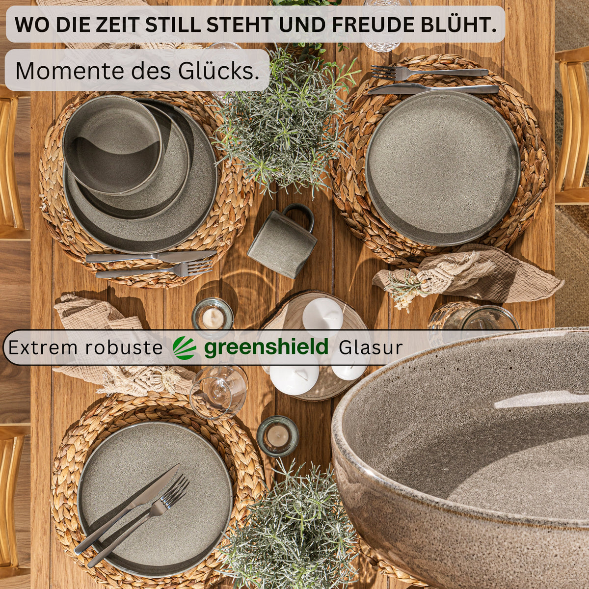SÄNGER Pasta Bowl Set Cairo Clay - 6-piece stoneware