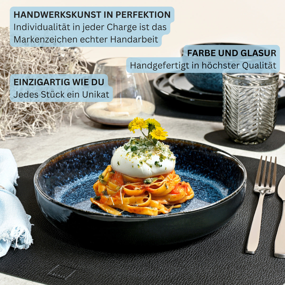SÄNGER Steingut Pastaschalen Osaka 6-teilig
