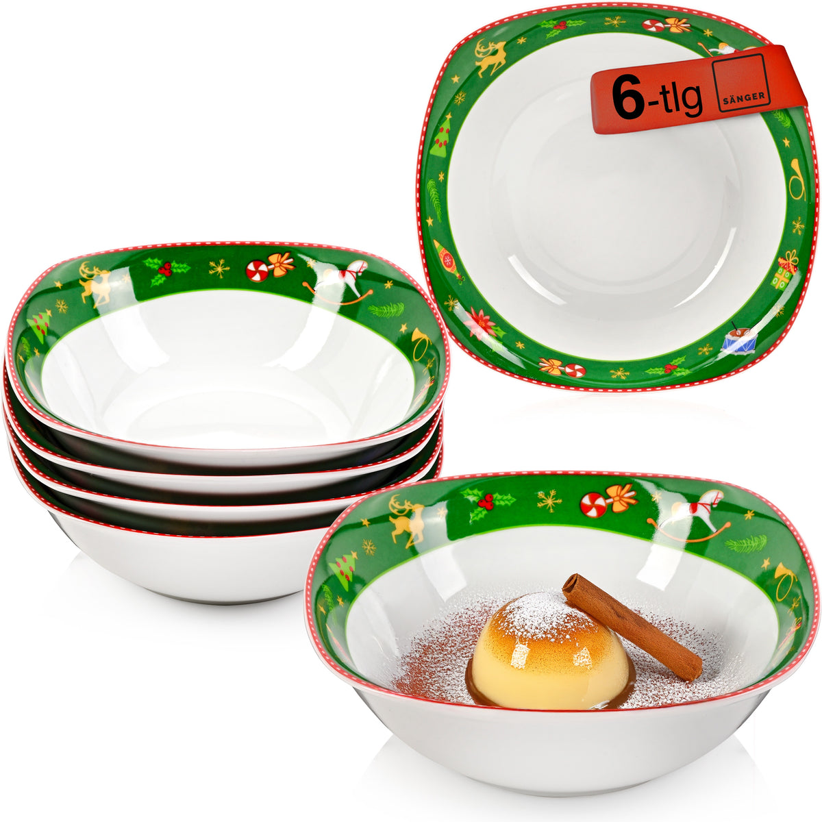 SÄNGER Muesli Bowl Set Bilgola Nutcracker Design 6-piece