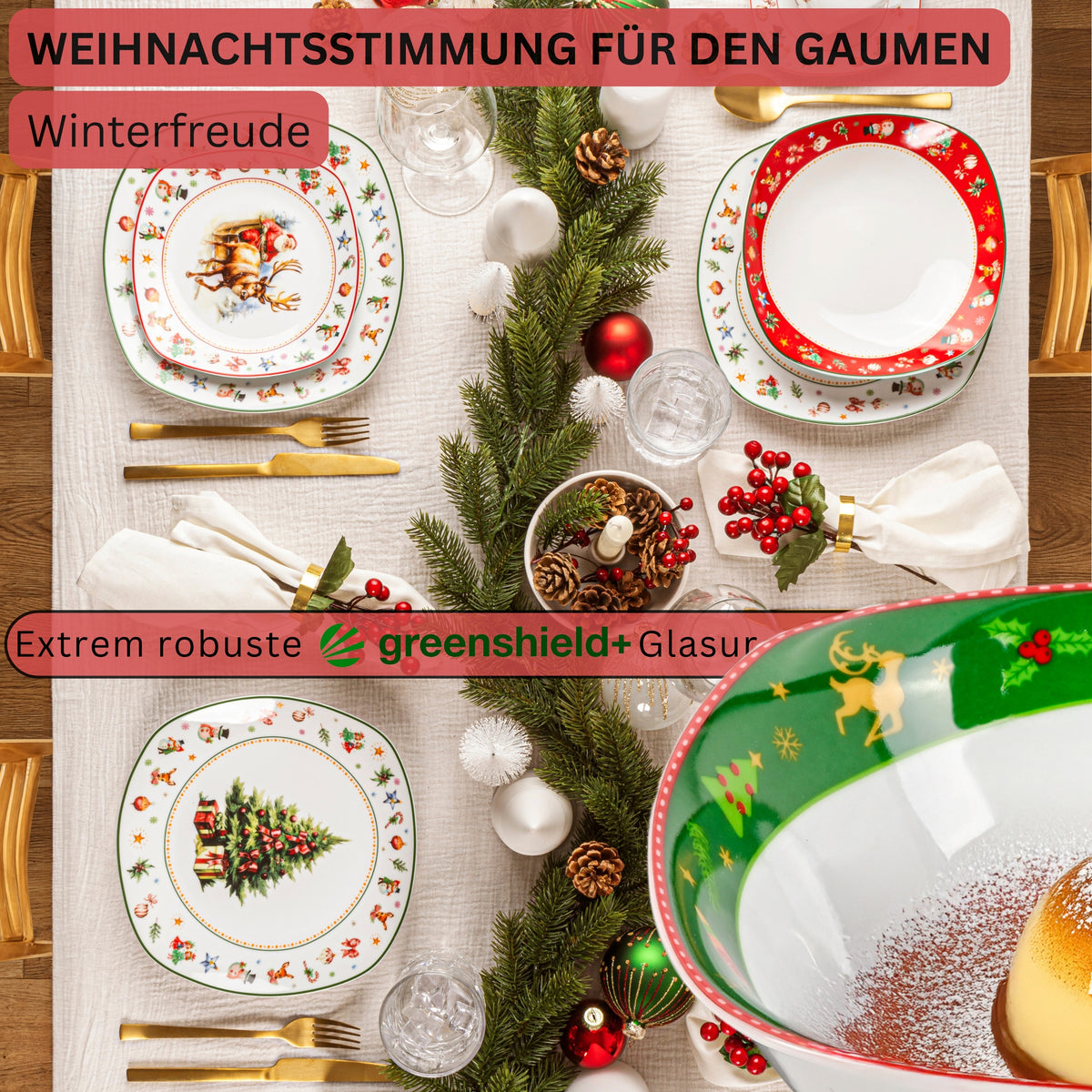 SÄNGER Muesli Bowl Set Bilgola Nutcracker Design 6-piece