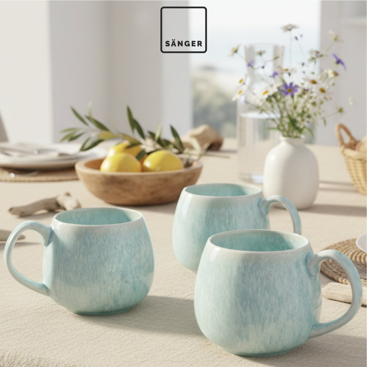SÄNGER Coffee Mugs, 4-piece set, Paros