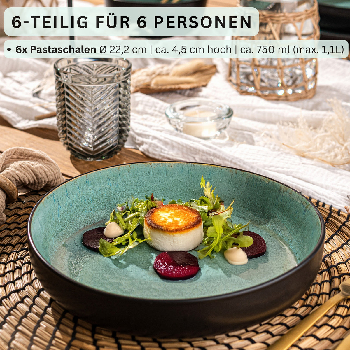 SÄNGER Pastaschalen Set Fiji 6 teilig