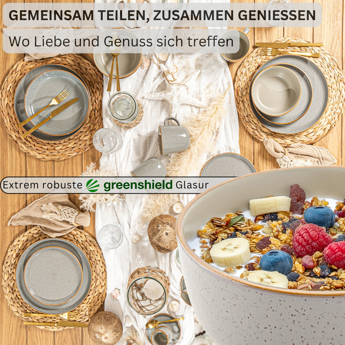 SÄNGER Rio Bowl Set Pearl Grey 4-piece