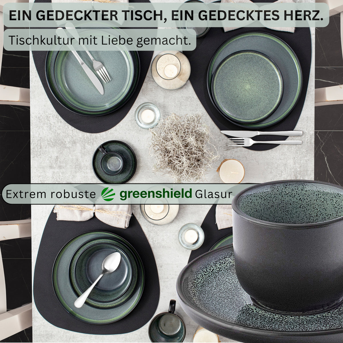 SÄNGER Stoneware Espresso Cups Set Malmö 12-piece