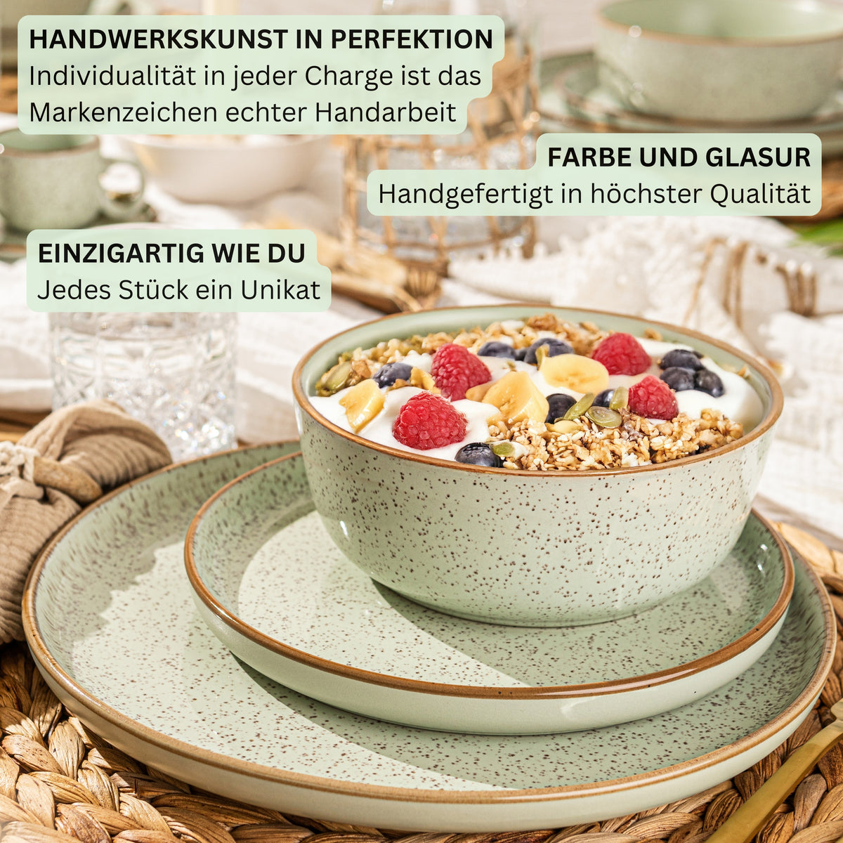 SÄNGER Bowl Set Rio Mint 4-piece