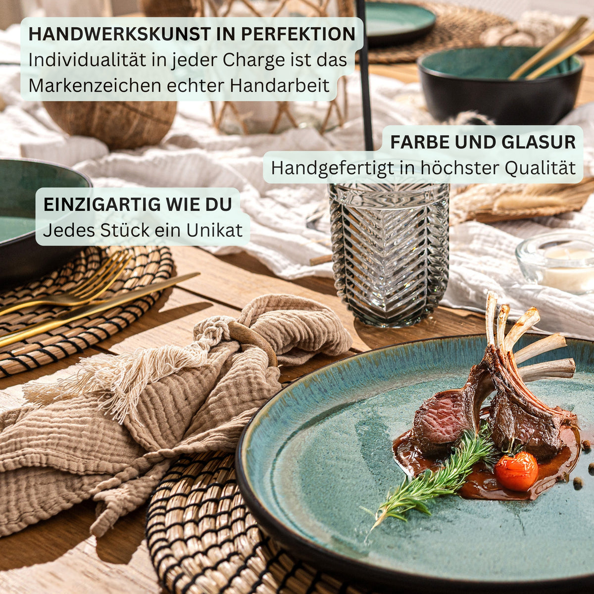 SÄNGER Speiseteller Set Fiji 6 teilig