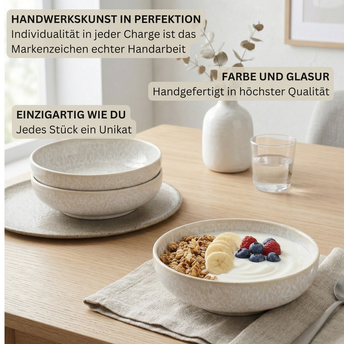 SÄNGER Stoneware Bowl Corfu, 4-piece