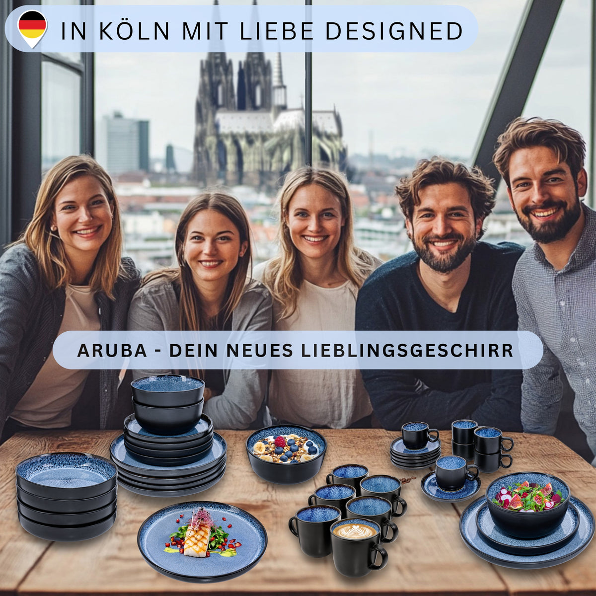 SÄNGER Pastaschalen Set Aruba 6 teilig