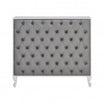 Caisse MADAME Matelassée avec Boutons Structure Blanc Gloss