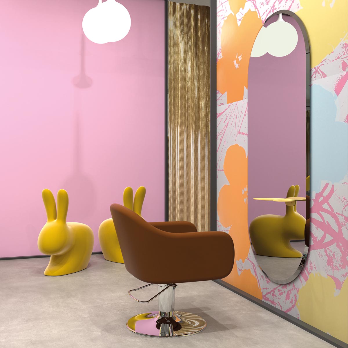 Coiffeuse Butterfly O tablette blanc ou Or