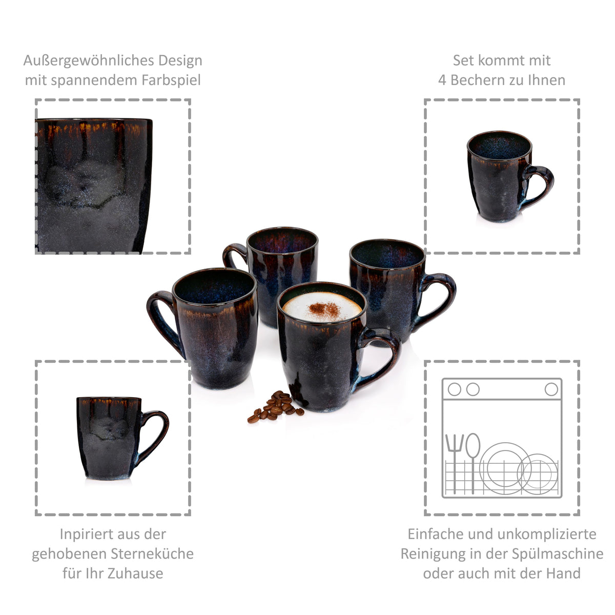 SÄNGER Tokyo Mug Set 4-Piece