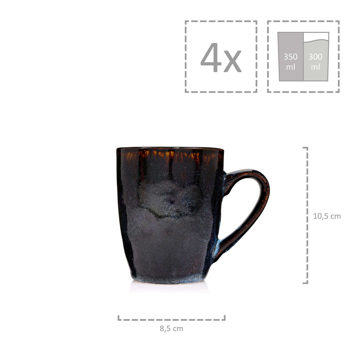 SÄNGER Tokyo Mug Set 4-Piece