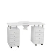 Table Manucure DISTAL 2 caissons Bois Blanc